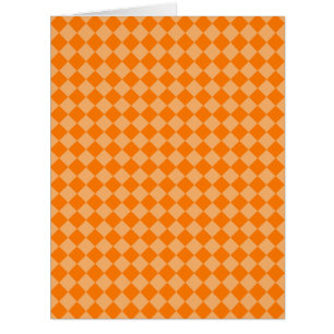 Cartão Orange Combination Diamond Pattern by STaylor