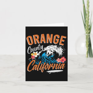 Cartão Orange County California Ocean Surfing nas praias