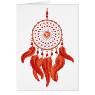 Cartão Orange Dream Catcher