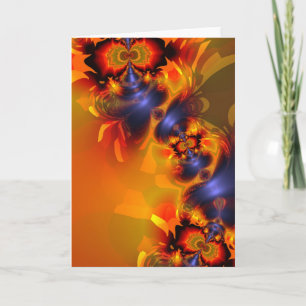 Cartão Orange Eyes Aglow – Gold & Violet Delight