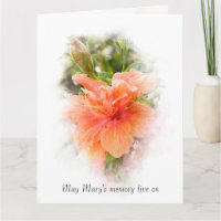 Orange Hibiscus com Simpatia de Nome