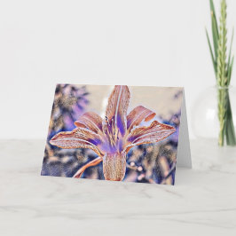 CARTÃO ORANGE LILY OBRIGADO