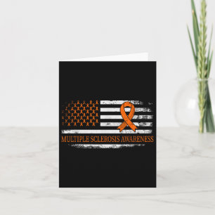 Cartão Orange Ribbon - Sensibilização para a esclerose mú