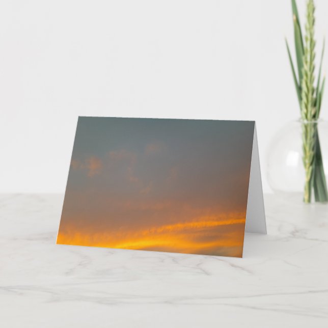 Cartão Orange Sky Folded Greeting card (Frente)