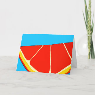 Cartão Orange Splash Greeting Card