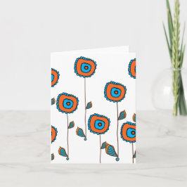 Cartão Orange Sunflower II by Cynthia Turner Designs