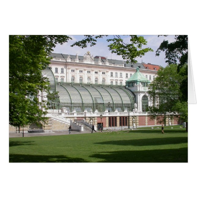 Cartão Orangery Burggarten, Viena Áustria (Frente Horizontal)