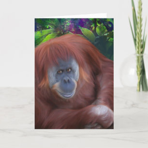 Cartão Orangutan Greeting Card