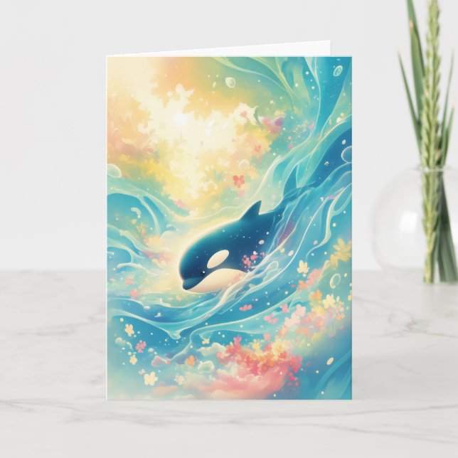 Cartão Orca Guardiã das Profundezas (Frente)
