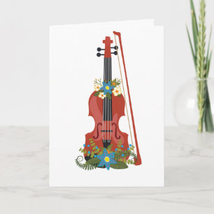 Cartão Orchestra Music Violin Viola Teacher Appreciation