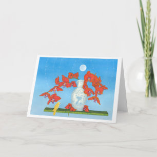 Cartão Orchid Dream Floating in Place With 3 Little Birds