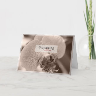 Cartão Orchid Love Greeting Card
