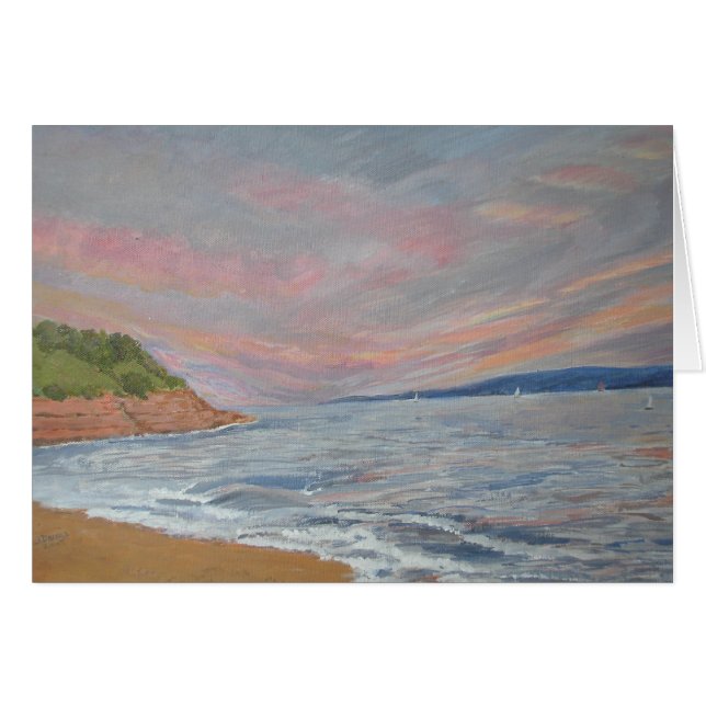 Cartão Orcombe Point Exmouth Devon Reino Unido (Frente Horizontal)