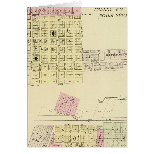 Cartão Ord e Buffalo, Nebraska (Frente)