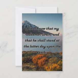 Cartão Ordem de Produção 19:25 KJV Scripture Pic Saudação