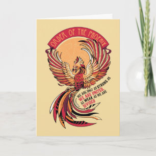 Cartão Ordem do Emblema Cruzado de Phoenix