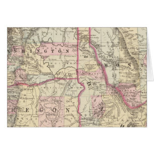 Cartão Ore, Wash, Ida, Mont