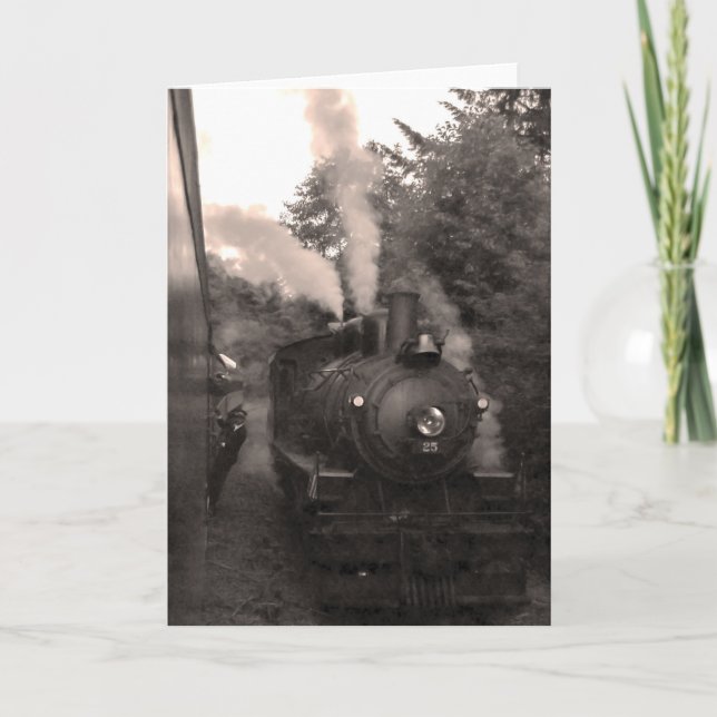 Cartão Oregon Coast Scenic Railroad Greeting Card (Frente)