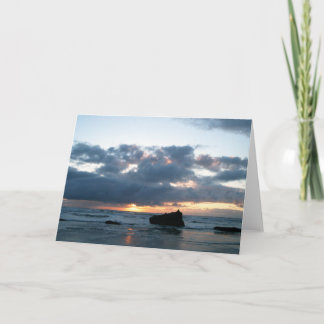 Cartão Oregon Coast Sunset Greeting Card