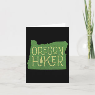Cartão Oregon Hiker ao ar livre - Clientes retrorreflecto