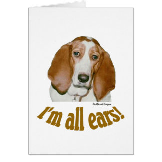 Cartão Orelhas do Basset