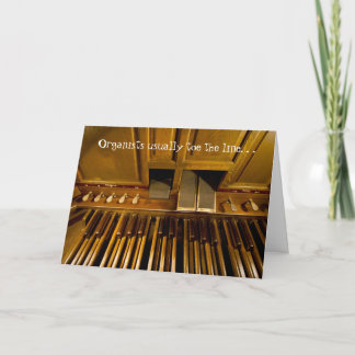 Cartão Organ pedals birthday card for organists