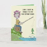 Cartão Organic Fish Dinner Birthday Card<br><div class="desc">The best birthday wish for nature friends!</div>