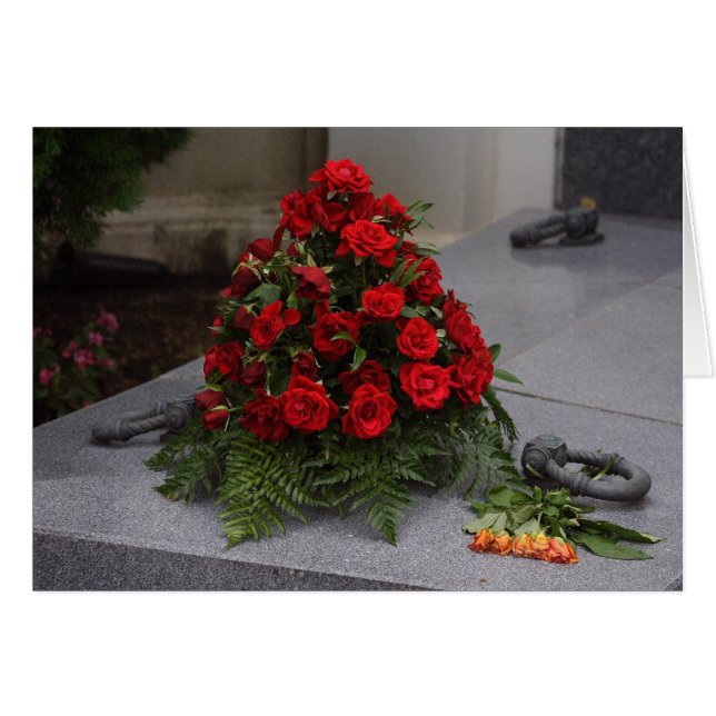 Cartão Organização Rosa vermelha (Frente Horizontal)