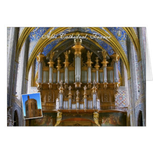 Cartão Órgão Catedral de Albi, França