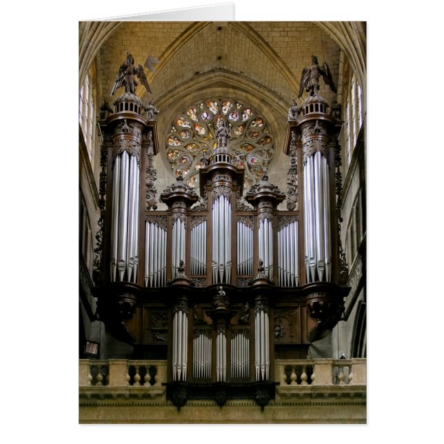 Cartão órgão da Catedral de Auch (Frente)