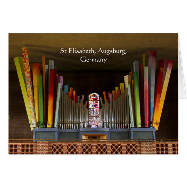 Cartão órgão de Augsburg (Frente Horizontal)