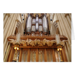 Cartão Órgão de Tubos da Abadia de Bath Inglaterra