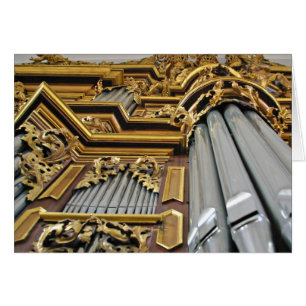 Cartão Órgão de tubos da catedral de Fulda