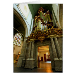 Cartão Órgão de tubos, Gouda, Holanda