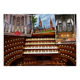 Cartão órgão de Wiesbaden e Marktkirche