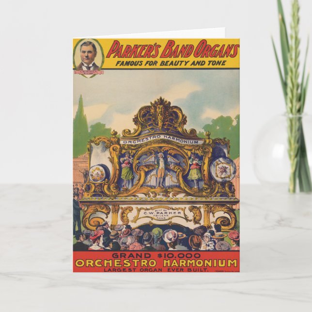 Cartão Órgãos Bandas de Parker, Famosos por Beleza e Tom (Frente)