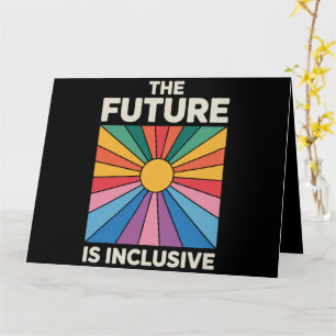 Cartão Orgulho Arco-íris O Futuro é Inclusivo LGBTQ