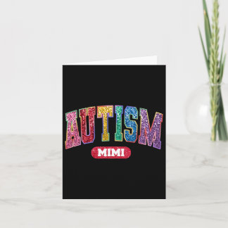 Cartão Orgulho Autismo Mimi Autismo Sensibilização Mês Mã