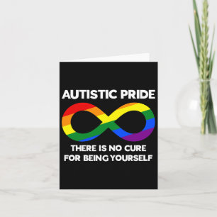 Cartão Orgulho Autista - Consciência do Autismo - Arco-Ír
