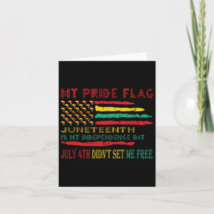Cartão Orgulho Bandeira Juntee É O Meu Dia da Independênc