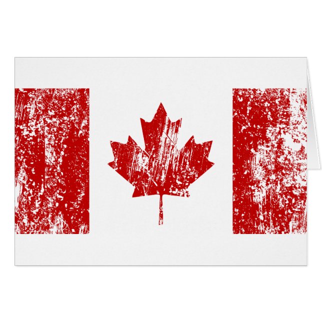 Cartão Orgulho da bandeira de Canadá (Frente Horizontal)