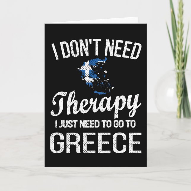Cartão Orgulho da Grécia do Patrimônio Grego Raízes da Gr (Frente)