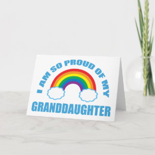Cartão Orgulho da minha neta Rainbow Avô