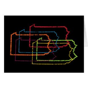 Cartão orgulho de blur da pennania