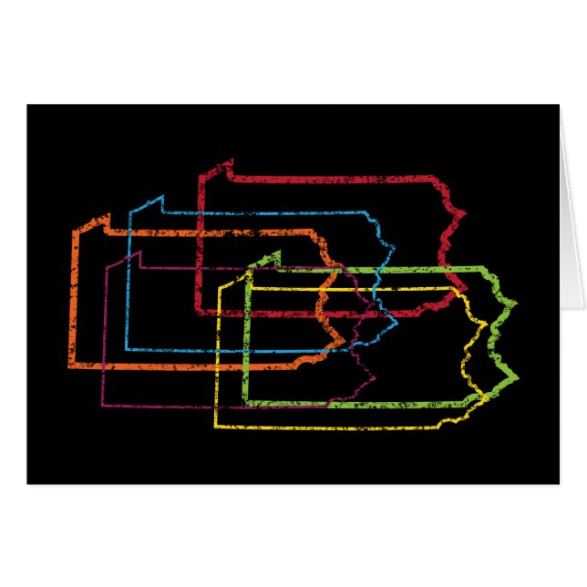 Cartão orgulho de blur da pennania (Frente Horizontal)