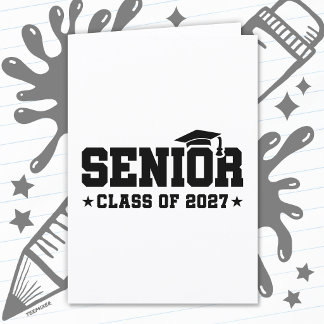 Cartão Orgulho Escolar Ano de Formatura Turma de 2027