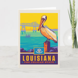Cartão Orgulho Estatal Louisiana