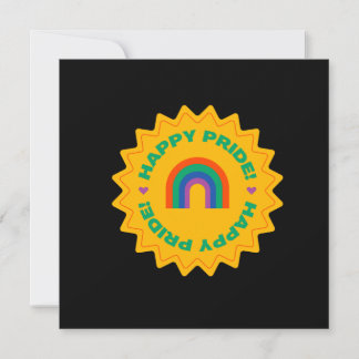 Cartão Orgulho. Feliz orgulho. Gay amor. cor arco-íris
