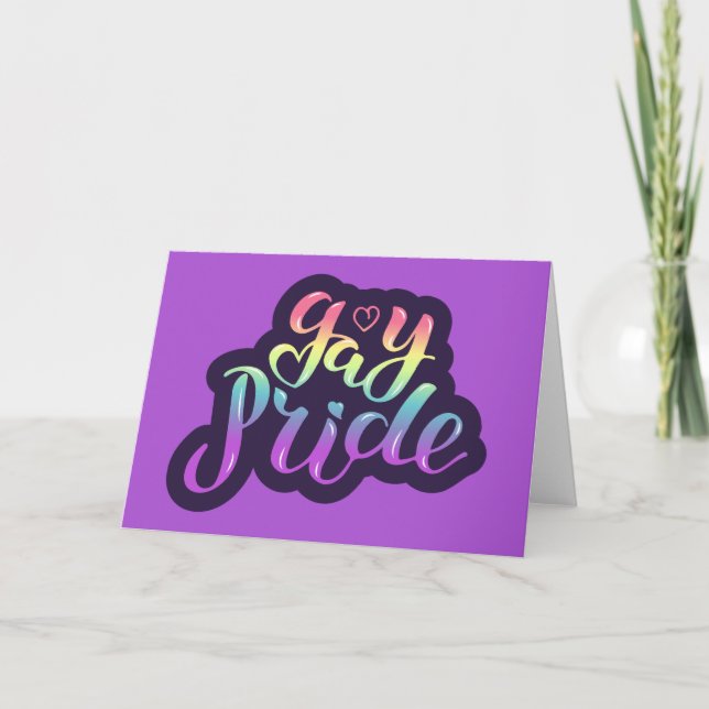 Cartão Orgulho gay (Frente)