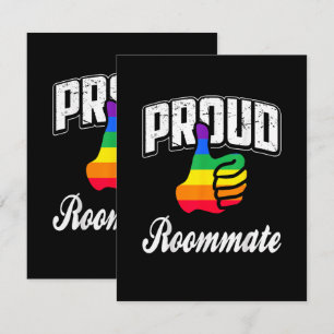Cartão Orgulho Gay do Colega de Quarto